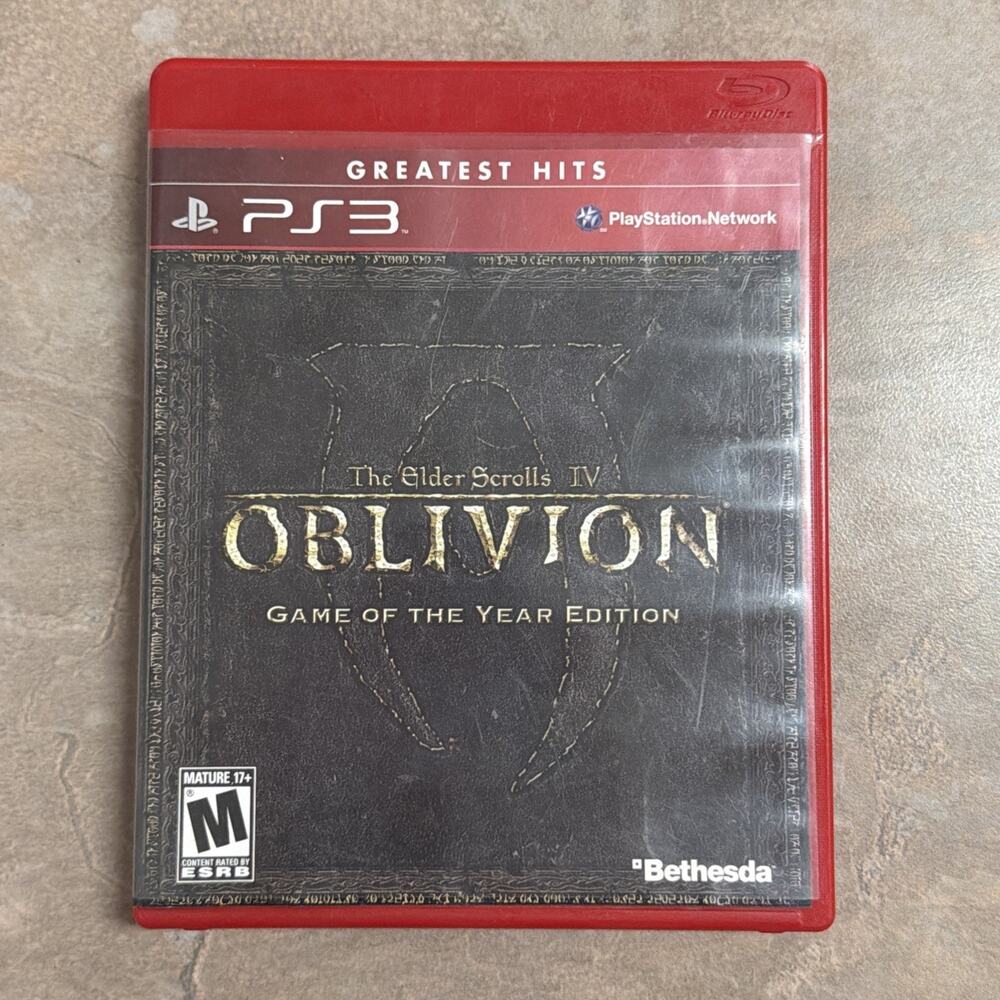 The Elder Scrolls IV Oblivion Game Of The Year Edition PlayStation 3 PS3 CIB